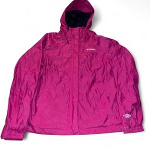 Columbia Omni-Tech Windbreaker Full-Zip Jacket Pink Women’s Size XL